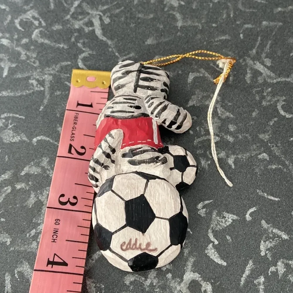🍭6/$30 Vintage Cat Soccer Ball Christmas Ornament by Eddie